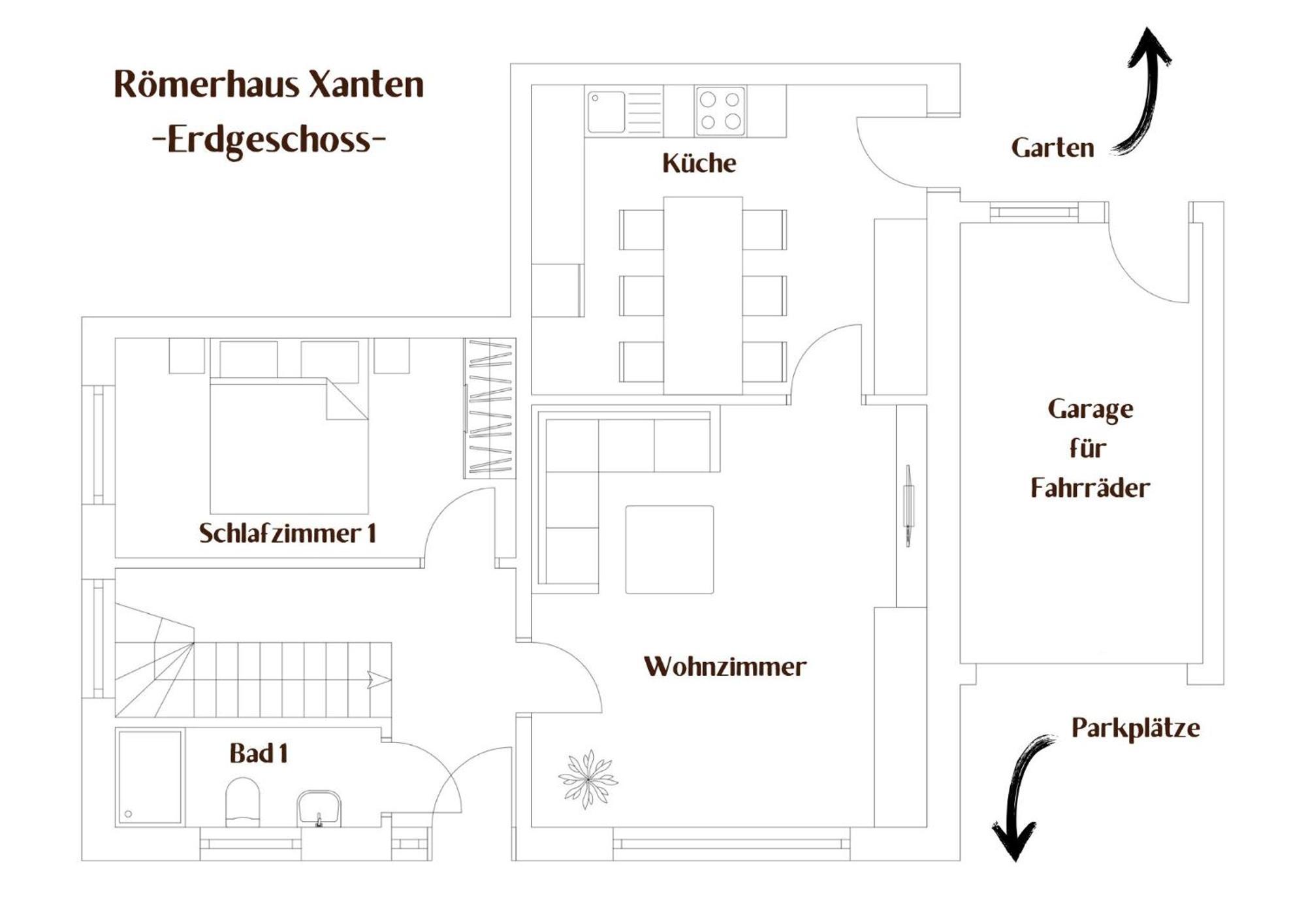 Roemerhaus Xanten Villa Eksteriør bilde